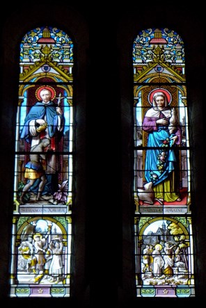 성 프란치스코 하비에르와 피브락의 성녀 제르마나 쿠쟁_photo by GO69_in the Church of Saint-Etienne in Val-dIze_France.jpg
